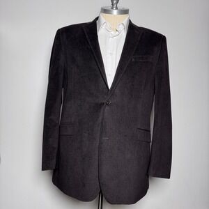 Pronto Uomo Blazer Mens 4XLT Dark Brown Solid Two Button Notch Lapel Sport Coat